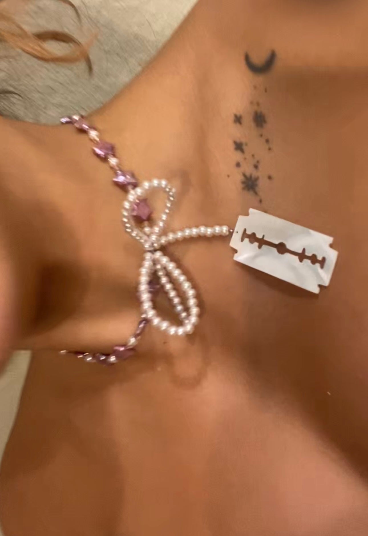 EveCandy Good Girl Gone Bad Star Pearl Heart Necklace